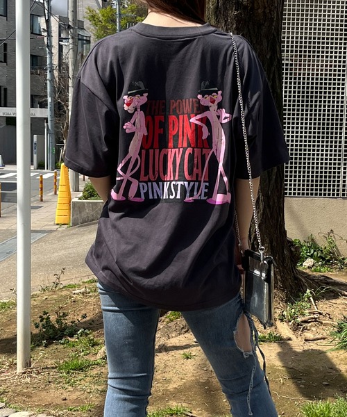 GLAMOROUS JANE(グラマラスジェーン)の「ピンクパンサーバックプリントビッグTシャツ(Tシャツ/カットソー・レディース・チャコールグレー/オフホワイト/ブラック・FREE)」の20枚目の写真