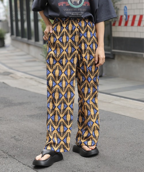 LEPSIM（レプシィム）の「アフリカンプリントパンツ　117496（その他パンツ・レディース・グリーン/オレンジ/ピンク・FREE）」の17枚目の写真