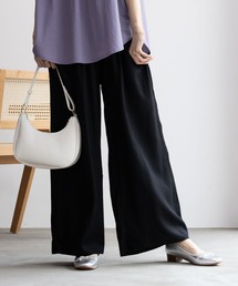 Howdy Marie インドレーヨン 無地/総柄ワイドパンツ