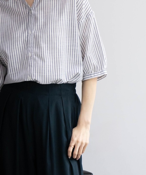 Howdy Marie（ハウディ―マリー）の「Howdy Marie インドレーヨン 無地/総柄ワイドパンツ（その他パンツ・レディース・ベージュ系その他/オレンジ/グリーン系その他/パープル/ダークグリーン/ブラック・M/L）」の18枚目の写真