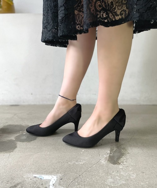 LUGG NAGG(ラグナグ)の「【Petit Amour】二次会 ドレス セレモニー パーティーリボンシューズ(パンプス・レディース・ベージュ/ブラック・22.5cm/23.0cm/23.5cm/24.0cm/24.5cm)」の14枚目の写真