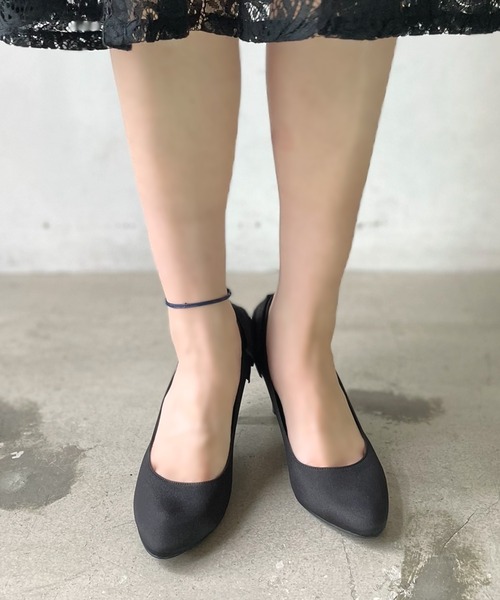 LUGG NAGG(ラグナグ)の「【Petit Amour】二次会 ドレス セレモニー パーティーリボンシューズ(パンプス・レディース・ベージュ/ブラック・22.5cm/23.0cm/23.5cm/24.0cm/24.5cm)」の10枚目の写真