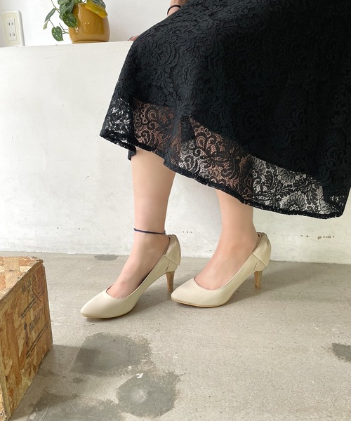 LUGG NAGG(ラグナグ)の「【Petit Amour】二次会 ドレス セレモニー パーティーリボンシューズ(パンプス・レディース・ベージュ/ブラック・22.5cm/23.0cm/23.5cm/24.0cm/24.5cm)」の18枚目の写真