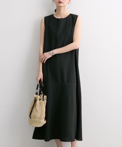 nissen(ニッセン)の「ノースリーブティアードワンピース(ワンピース・レディース・ブラック/レッド・LL/S/M/L)」の21枚目の写真