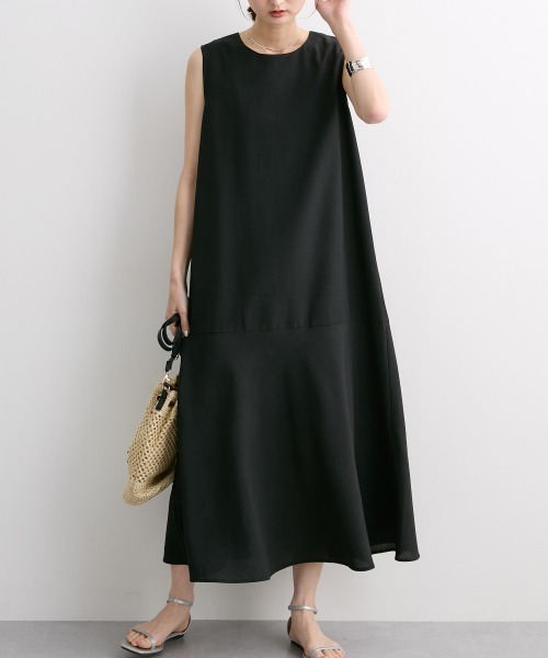 nissen(ニッセン)の「ノースリーブティアードワンピース(ワンピース・レディース・ブラック/レッド・LL/S/M/L)」の22枚目の写真