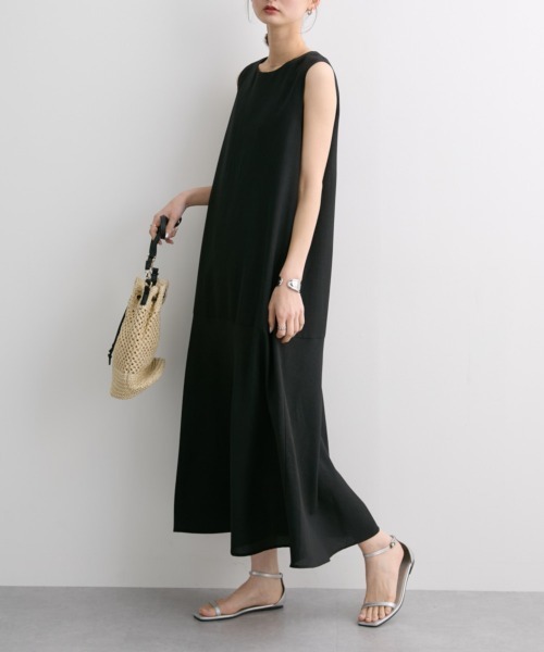 nissen(ニッセン)の「ノースリーブティアードワンピース(ワンピース・レディース・ブラック/レッド・LL/S/M/L)」の20枚目の写真
