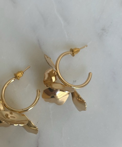 DouDou(ドゥドゥ)の「メタルモチーフピアス(ピアス(両耳用)・レディース・ゴールド/シルバー・FREE)」の10枚目の写真