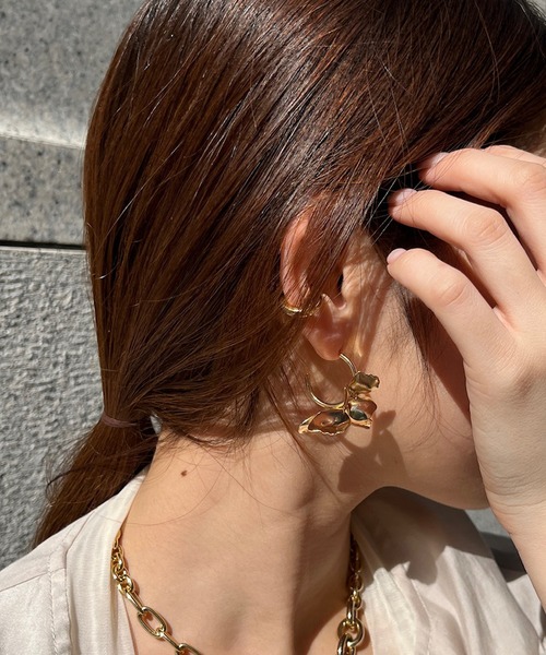 DouDou(ドゥドゥ)の「メタルモチーフピアス(ピアス(両耳用)・レディース・ゴールド/シルバー・FREE)」の7枚目の写真