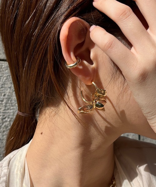 DouDou(ドゥドゥ)の「メタルモチーフピアス(ピアス(両耳用)・レディース・ゴールド/シルバー・FREE)」の8枚目の写真