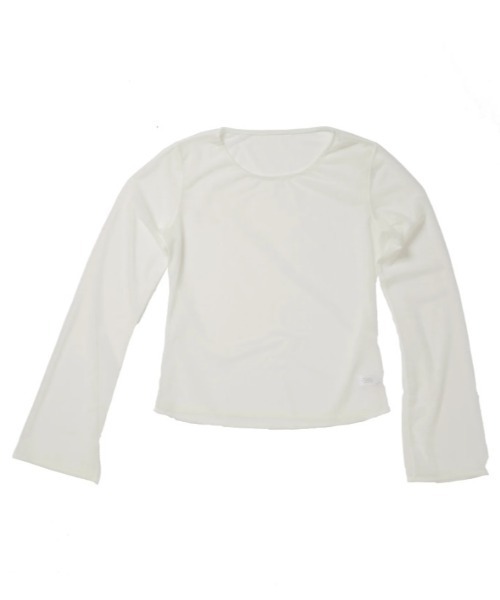 tシャツ 「SIMONE WILD」MESH EASY LS メッシュフレアロングスリーブ シアートップス レディース tシャツ 「SIMONE WILD」MESH EASY LS メッシュフレアロング