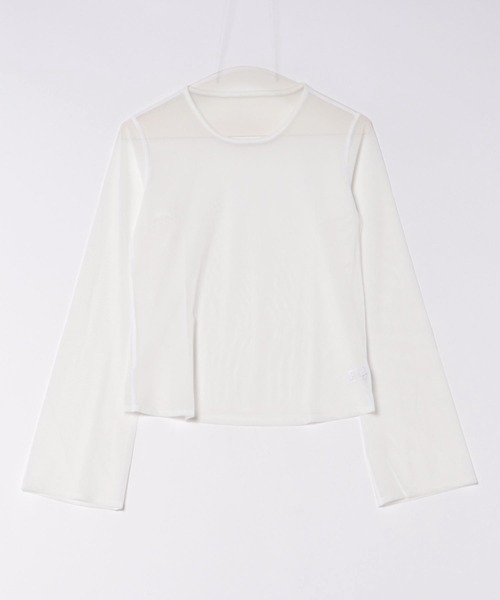 tシャツ 「SIMONE WILD」MESH EASY LS メッシュフレアロングスリーブ シアートップス レディース tシャツ 「SIMONE WILD」MESH EASY LS メッシュフレアロング