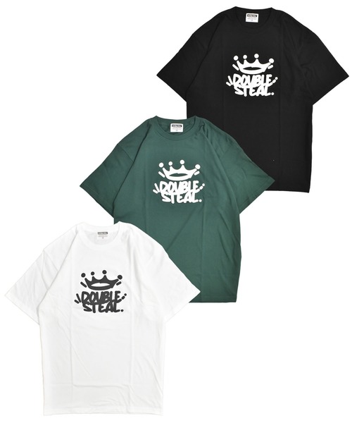 DOUBLE STEAL(ダブルスティール)の「ポップクラウン Tシャツ(Tシャツ/カットソー・メンズ・ホワイト/ブラック/ダークグリーン・MEDIUM/LARGE/X-LARGE)」の4枚目の写真