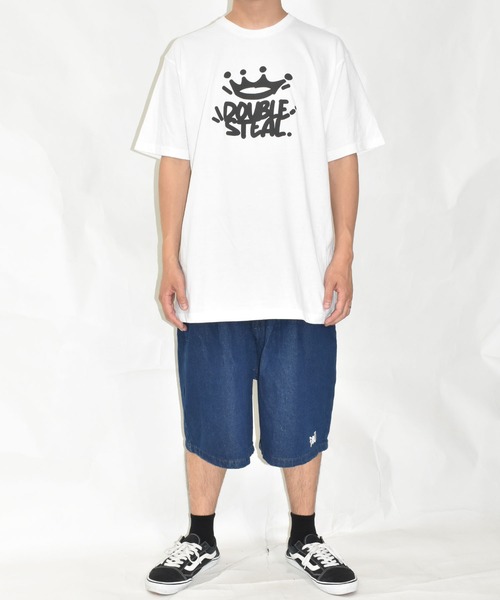 DOUBLE STEAL(ダブルスティール)の「ポップクラウン Tシャツ(Tシャツ/カットソー・メンズ・ホワイト/ブラック/ダークグリーン・MEDIUM/LARGE/X-LARGE)」の17枚目の写真