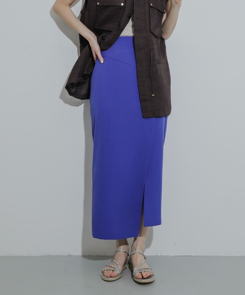 Theory luxe 20ss リネンスカート 840 アズールブルー SUMMER 2022 COLLECTION -JUNE- | Theory luxe（セオリー