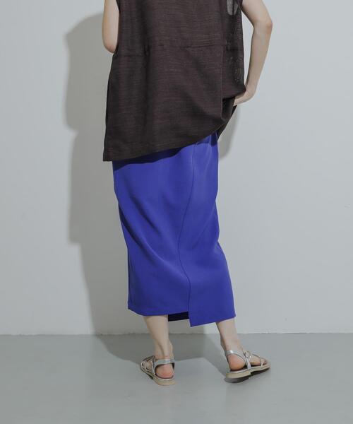 AKRIS リネンスカート US8 AKRIS リネンスカート US8 リネンフレアスカート オリーブ カーキ 美