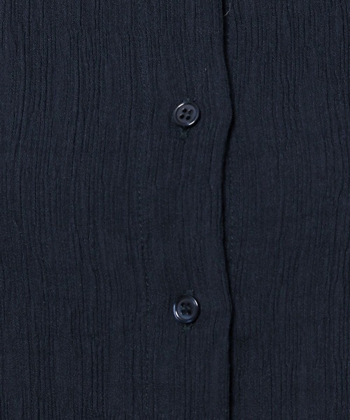 3.3 Field Trip （3.3フィールドトリップ）の「3.3 Field Trip／ワッシャー ショートシャツ（シャツ/ブラウス・レディース・ネイビー/ホワイト/ブルー・FREE）」の11枚目の写真