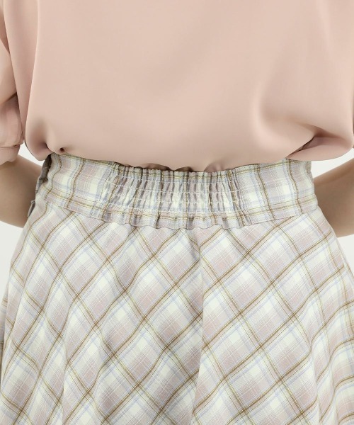 F i.n.t(フィント)の「コインチェーン使いパステルチェックフレアースカート/F&A/fint(スカート・レディース・イエロー/パープル系・1/2)」の18枚目の写真