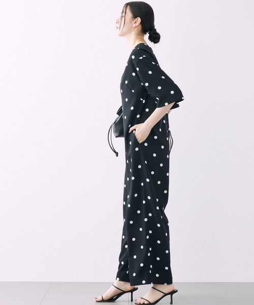 BABYLONE(バビロン)の「B dot オールインワン(サロペット/オーバーオール・レディース・ブラック・フリー)」の4枚目の写真