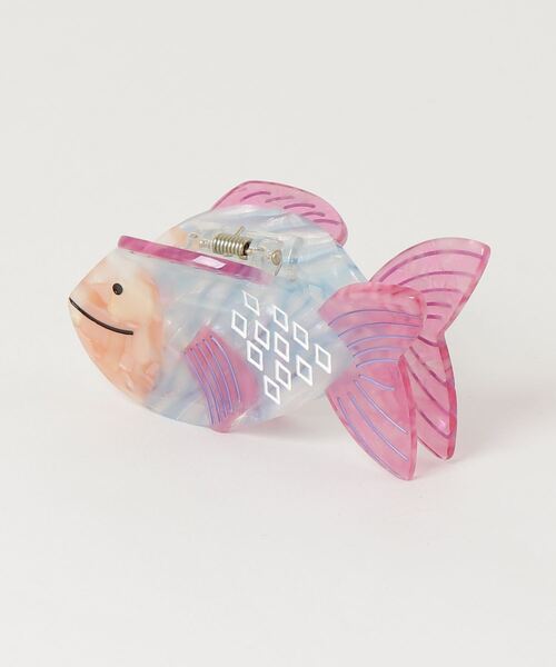 【410】金魚模様のヘアクリップ HIKA（ヒカ）の「【HIKA】金魚モチーフヘアクリップ（バレッタ/ヘア