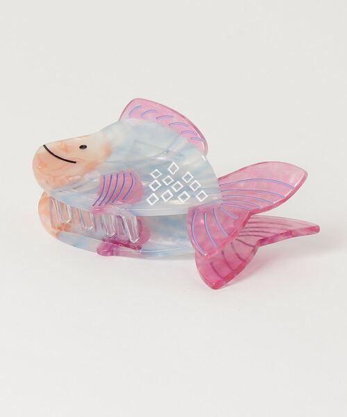 【410】金魚模様のヘアクリップ HIKA】金魚モチーフヘアクリップ（バレッタ/ヘアクリップ）｜HIKA