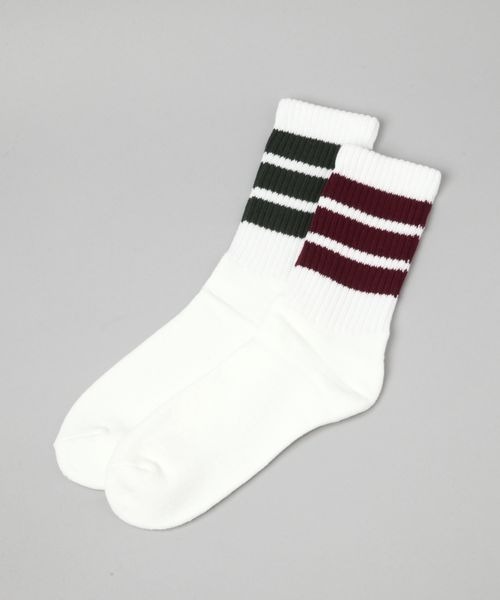 JEANASIS（ジーナシス）の「【The Cotton Exchange】ラインソックス/136557（ソックス/靴下・レディース・ブラック/グレー/ネイビー・FREE）」の2枚目の写真