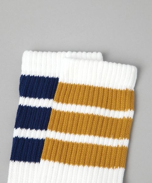 JEANASIS（ジーナシス）の「【The Cotton Exchange】ラインソックス/136557（ソックス/靴下・レディース・ブラック/グレー/ネイビー・FREE）」の6枚目の写真