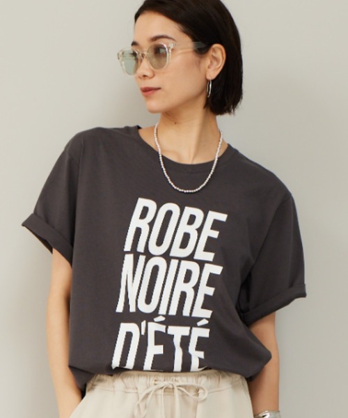 BARNYARDSTORM（バンヤードストーム）の「BARNYARDSTORM / ROBE Tシャツ（Tシャツ/カットソー・レディース・ホワイト×グリーン/ホワイト×ブラック/チャコール・FREE）」の3枚目の写真