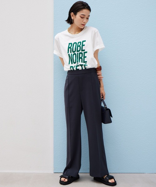 BARNYARDSTORM（バンヤードストーム）の「BARNYARDSTORM / ROBE Tシャツ（Tシャツ/カットソー・レディース・ホワイト×グリーン/ホワイト×ブラック/チャコール・FREE）」の4枚目の写真