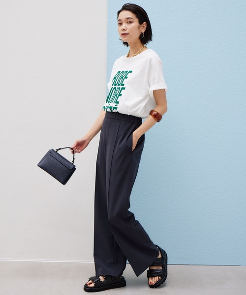 BARNYARDSTORM（バンヤードストーム）の「BARNYARDSTORM / ROBE Tシャツ（Tシャツ/カットソー・レディース・ホワイト×グリーン/ホワイト×ブラック/チャコール・FREE）」の5枚目の写真