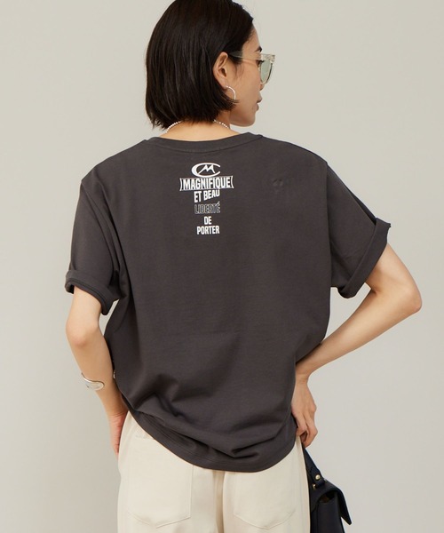 BARNYARDSTORM（バンヤードストーム）の「BARNYARDSTORM / ROBE Tシャツ（Tシャツ/カットソー・レディース・ホワイト×グリーン/ホワイト×ブラック/チャコール・FREE）」の17枚目の写真