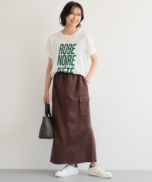 BARNYARDSTORM（バンヤードストーム）の「BARNYARDSTORM / ROBE Tシャツ（Tシャツ/カットソー・レディース・ホワイト×グリーン/ホワイト×ブラック/チャコール・FREE）」の21枚目の写真