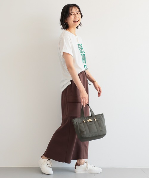 BARNYARDSTORM（バンヤードストーム）の「BARNYARDSTORM / ROBE Tシャツ（Tシャツ/カットソー・レディース・ホワイト×グリーン/ホワイト×ブラック/チャコール・FREE）」の22枚目の写真