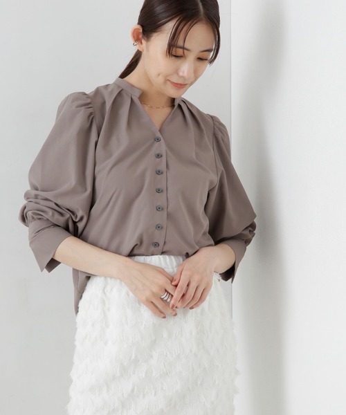 【ZOZO限定】バックオープンブラウス（シャツ/ブラウス）｜nano･universe（ナノユニバース）