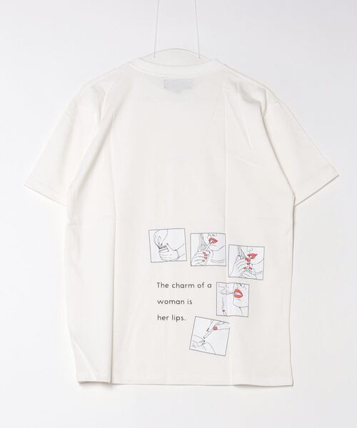 many men many mind（メニーメンメニーマインド）の「many men many mind /21/1天竺cheating TEE（Tシャツ/カットソー・メンズ・ベージュ/オフホワイト/オリーブ/ブルー・LARGE/MEDIUM）」の5枚目の写真