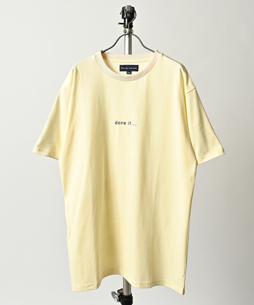 many men many mind（メニーメンメニーマインド）の「many men many mind /21/1天竺cheating TEE（Tシャツ/カットソー・メンズ・ベージュ/オフホワイト/オリーブ/ブルー・LARGE/MEDIUM）」の8枚目の写真