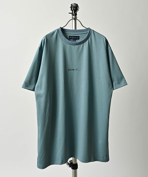 many men many mind（メニーメンメニーマインド）の「many men many mind /21/1天竺cheating TEE（Tシャツ/カットソー・メンズ・ベージュ/オフホワイト/オリーブ/ブルー・LARGE/MEDIUM）」の6枚目の写真