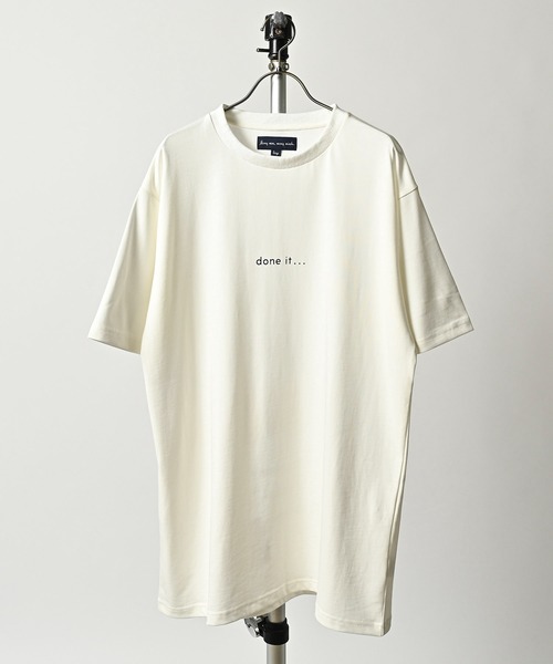 many men many mind（メニーメンメニーマインド）の「many men many mind /21/1天竺cheating TEE（Tシャツ/カットソー・メンズ・ベージュ/オフホワイト/オリーブ/ブルー・LARGE/MEDIUM）」の9枚目の写真
