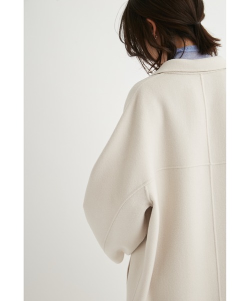 emmi（エミ）の「ロイヤルジーロン・リバーロングコート（その他アウター・レディース・アイボリー/ライトブルー/ネイビー・0/1）」の12枚目の写真