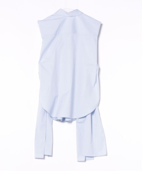 styling/(スタイリング)の「サイドリボン2WAYノースリーブシャツ(シャツ/ブラウス・レディース・ホワイト/ブラック/サックスブルー・FREE)」の4枚目の写真