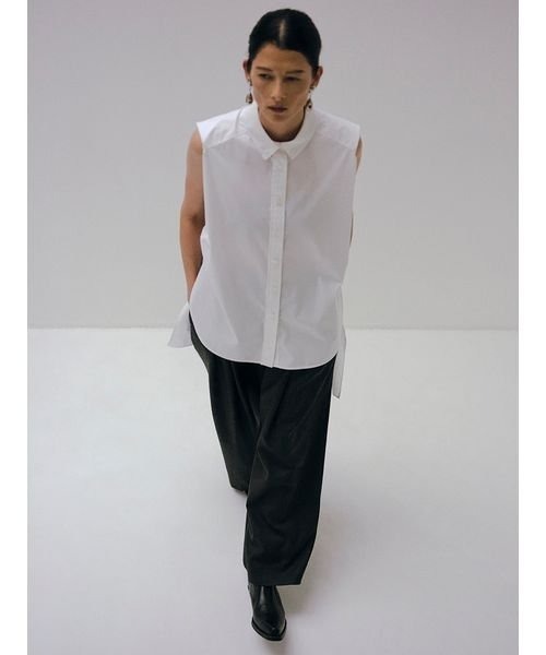 styling/(スタイリング)の「サイドリボン2WAYノースリーブシャツ(シャツ/ブラウス・レディース・ホワイト/ブラック/サックスブルー・FREE)」の12枚目の写真