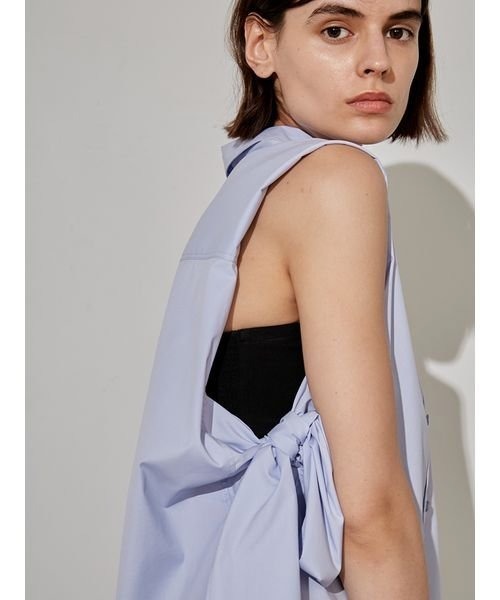 styling/(スタイリング)の「サイドリボン2WAYノースリーブシャツ(シャツ/ブラウス・レディース・ホワイト/ブラック/サックスブルー・FREE)」の21枚目の写真