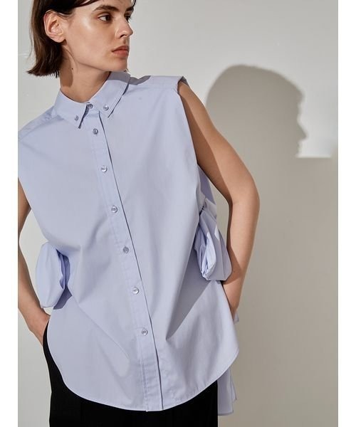 styling/(スタイリング)の「サイドリボン2WAYノースリーブシャツ(シャツ/ブラウス・レディース・ホワイト/ブラック/サックスブルー・FREE)」の20枚目の写真