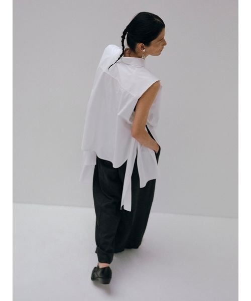 styling/(スタイリング)の「サイドリボン2WAYノースリーブシャツ(シャツ/ブラウス・レディース・ホワイト/ブラック/サックスブルー・FREE)」の13枚目の写真