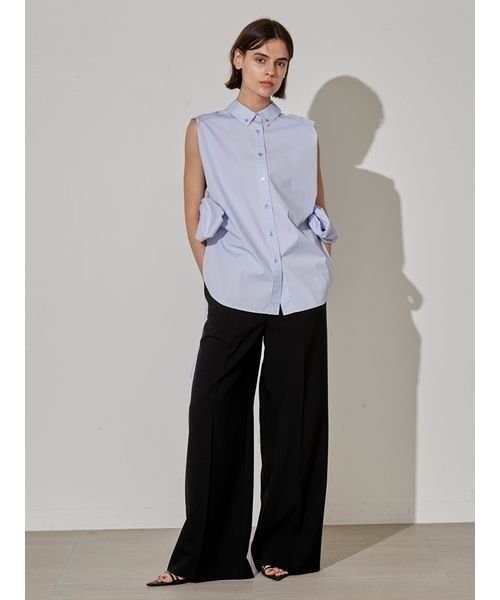 styling/(スタイリング)の「サイドリボン2WAYノースリーブシャツ(シャツ/ブラウス・レディース・ホワイト/ブラック/サックスブルー・FREE)」の22枚目の写真