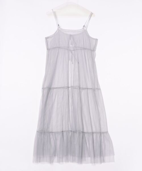 each（イーチ）の「チュールティアードキャミワンピース（ワンピース・レディース・ブラック/ライトグレー/チャコールグレー・FREE）」の17枚目の写真