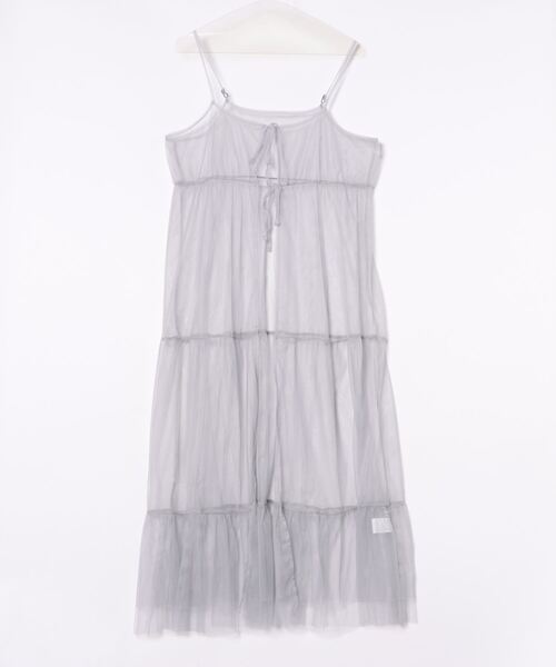 each（イーチ）の「チュールティアードキャミワンピース（ワンピース・レディース・ブラック/ライトグレー/チャコールグレー・FREE）」の18枚目の写真