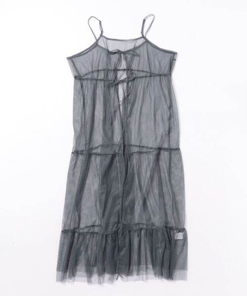 each（イーチ）の「チュールティアードキャミワンピース（ワンピース・レディース・ブラック/ライトグレー/チャコールグレー・FREE）」の16枚目の写真