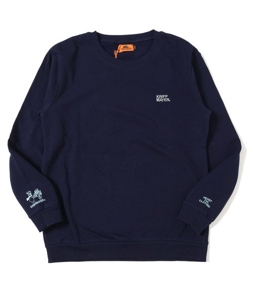 KRIFF MAYER Kid's Collection(クリフメイヤーキッズコレクション)の「なかよしスウェット(スウェット・キッズ・マスタード/ダークネイビー/カラフル/オリーブ/グレー・120/130/140/150/160/170)」の3枚目の写真
