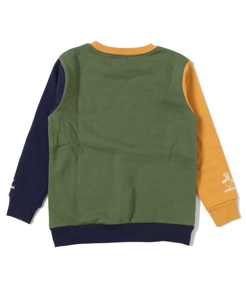 KRIFF MAYER Kid's Collection(クリフメイヤーキッズコレクション)の「なかよしスウェット(スウェット・キッズ・マスタード/ダークネイビー/カラフル/オリーブ/グレー・120/130/140/150/160/170)」の22枚目の写真