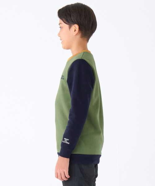 KRIFF MAYER Kid's Collection(クリフメイヤーキッズコレクション)の「なかよしスウェット(スウェット・キッズ・マスタード/ダークネイビー/カラフル/オリーブ/グレー・120/130/140/150/160/170)」の16枚目の写真